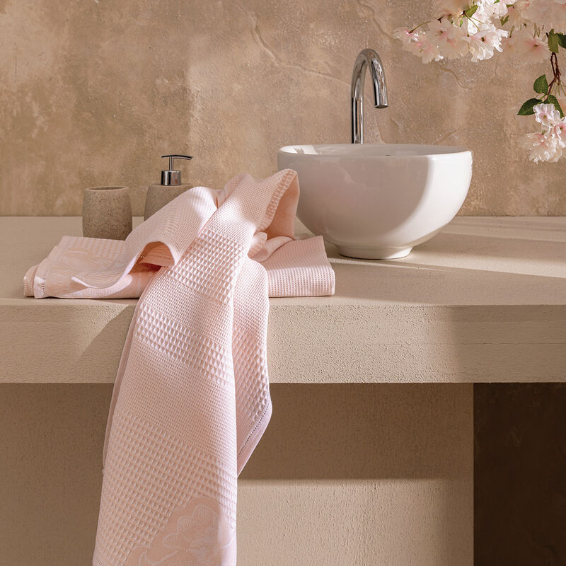 Serviette invité Volupté Rose poupee 30x50 100% coton, , hi-res image number 0